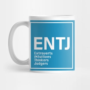 MBTI, ENTJ , 16 Personalities , blue Mug